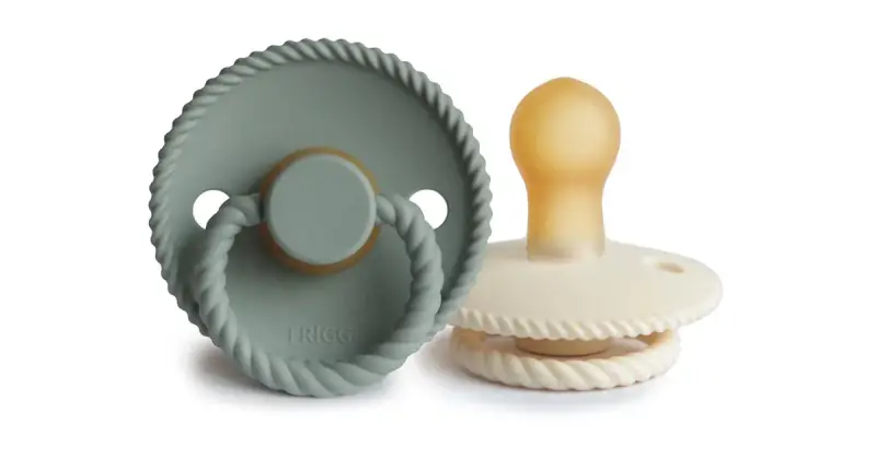 Frigg Rope 0-6 Mesi Ciuccio Cream/Sage