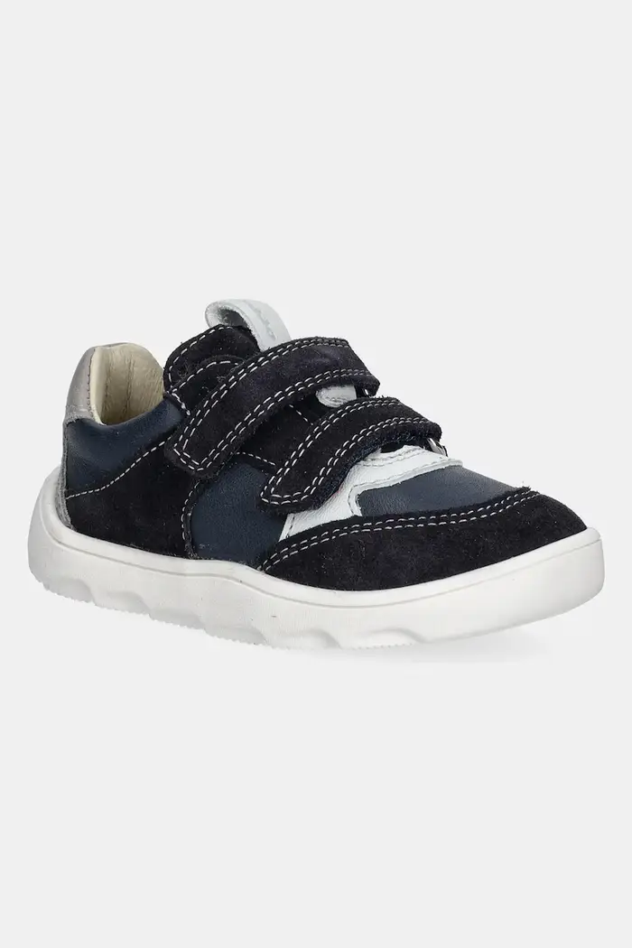 froddo scarpe da ginnastica per bambini in pelle BAREFOOT ZERU SPRING Blu navy