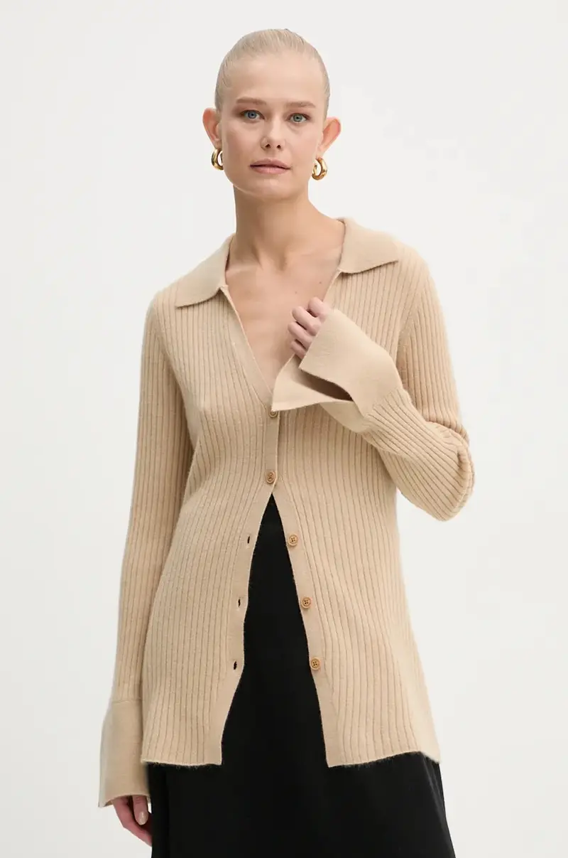 From Future cardigan in cashemire colore beige WPC02257