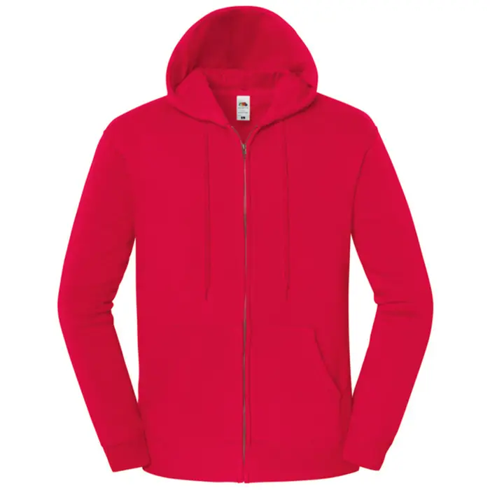 Fruit Of The Loom Felpe con cappuccio Iconic Premium Rosso