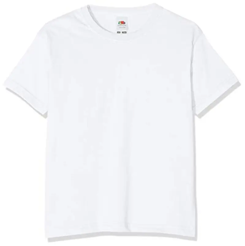 Fruit of the Loom maglietta da ragazzo, Ragazzo, bianco, 152 cm