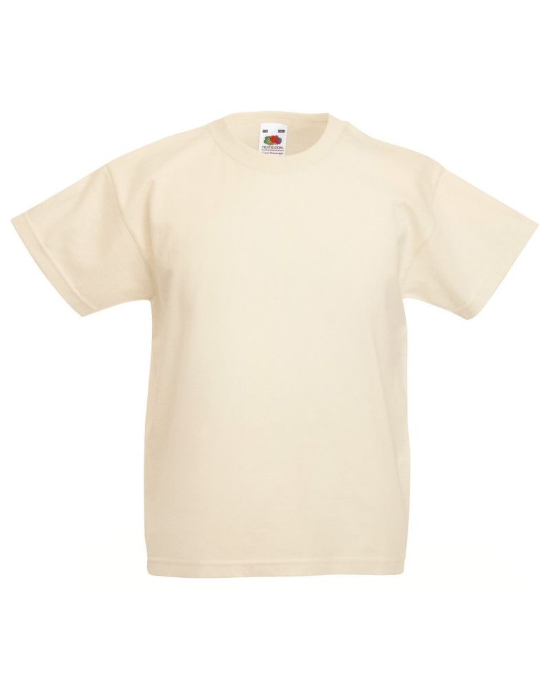 Fruit of the Loom Maglietta Bambini Nera Naturale