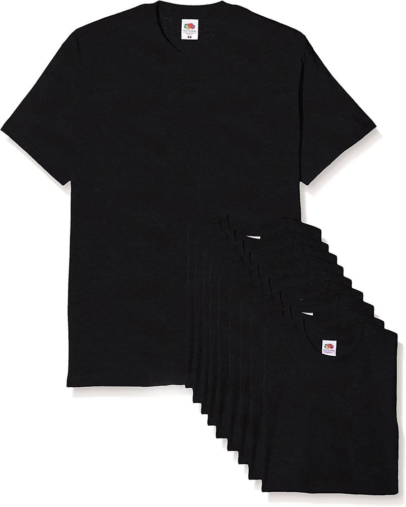 Fruit of the Loom T-shirt Uomo Nero 46809