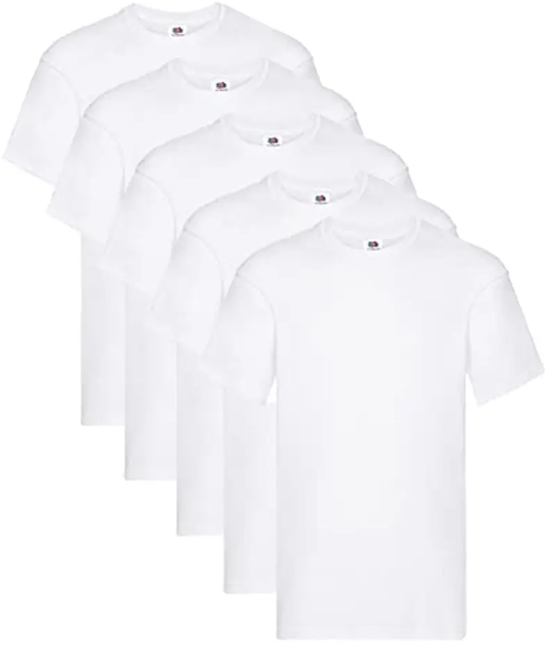 Fruit of the Loom T-shirt Uomo Bianco 111900