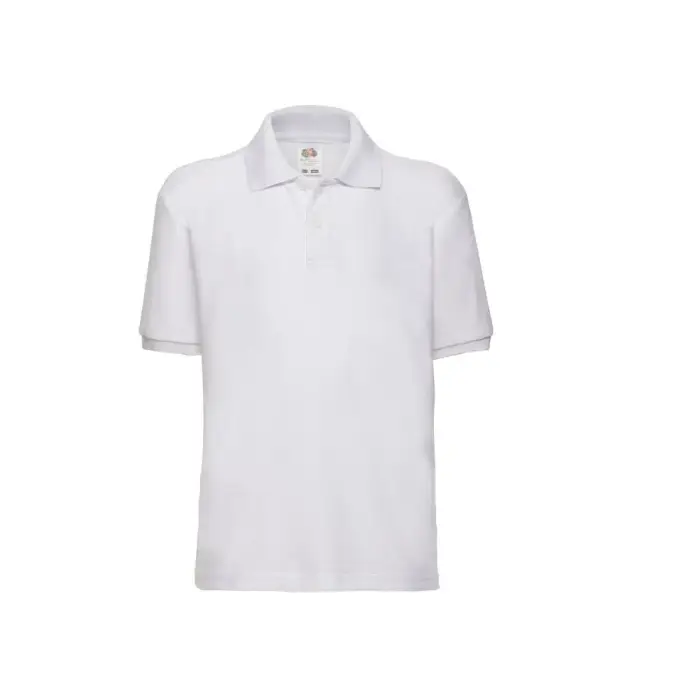 Polo per bambini Fruit of the Loom Blanc