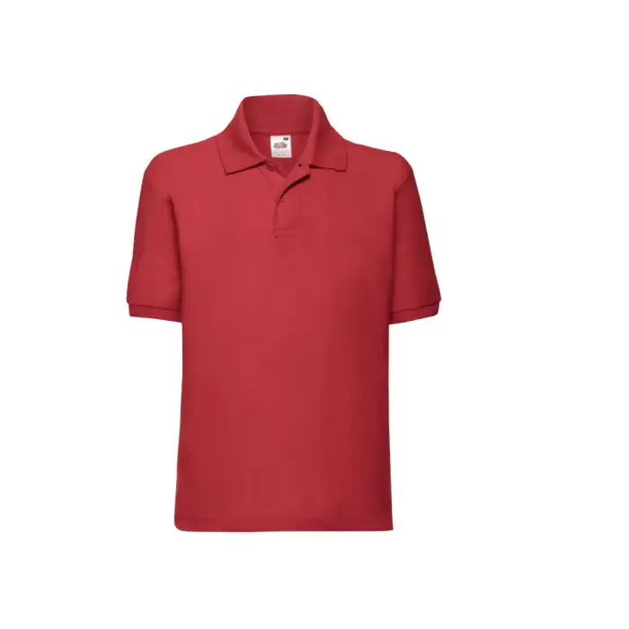 Polo per bambini Fruit of the Loom Rouge