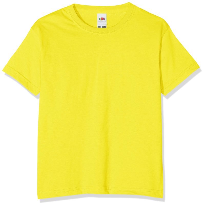 Fruit of the Loom T-shirt Bambino Giallo 64036