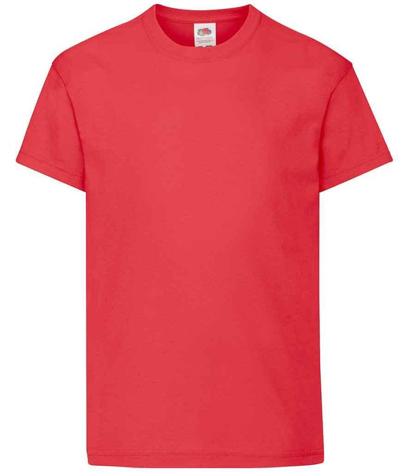 Fruit of the Loom T-shirt Bambino Rosso 61694