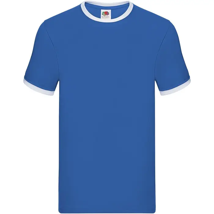 Fruit Of The Loom T-shirts a maniche lunghe Ringer Bianco