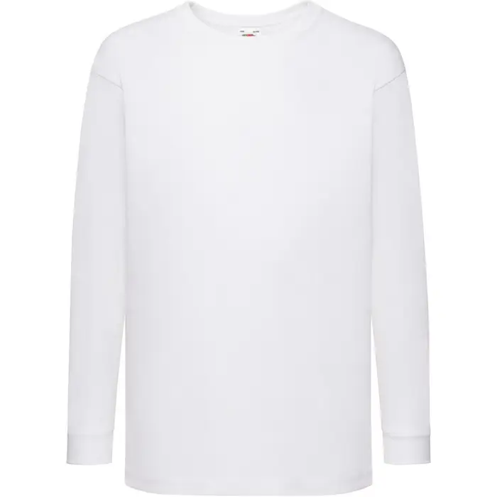 Fruit Of The Loom T-shirts a maniche lunghe Value Bianco