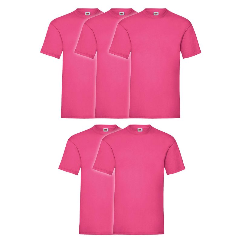 Fruit of the Loom Maglietta Uomo Fucsia