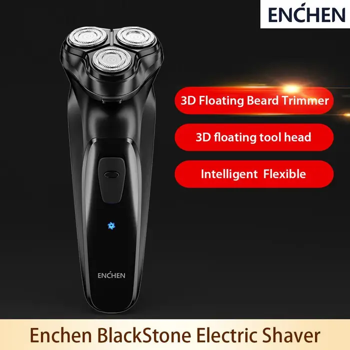ENCHEN Rasoio elettrico 3D Enchen BlackStone Rasoio elettrico per uomo Rasoio ricaricabile Macchina