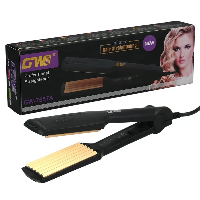 GW-7657 Stecca elettrica per mais a 4 marce, regolazione del riscaldamento, modellatore per capelli ondulati, strumento per lo styling dei capelli US Plug