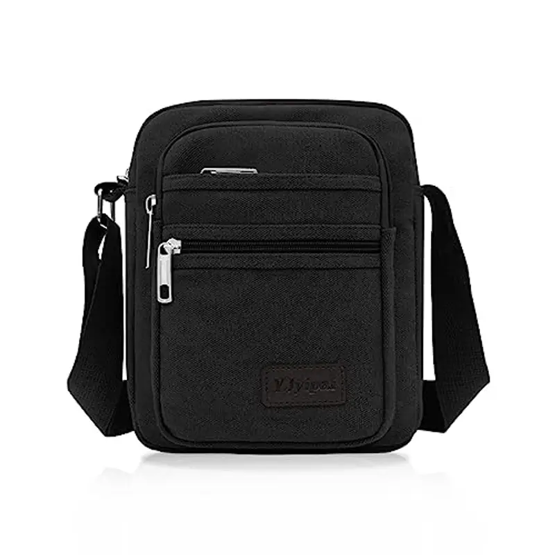 FuninCrea Borsa a tracolla Uomo Nero 1207952