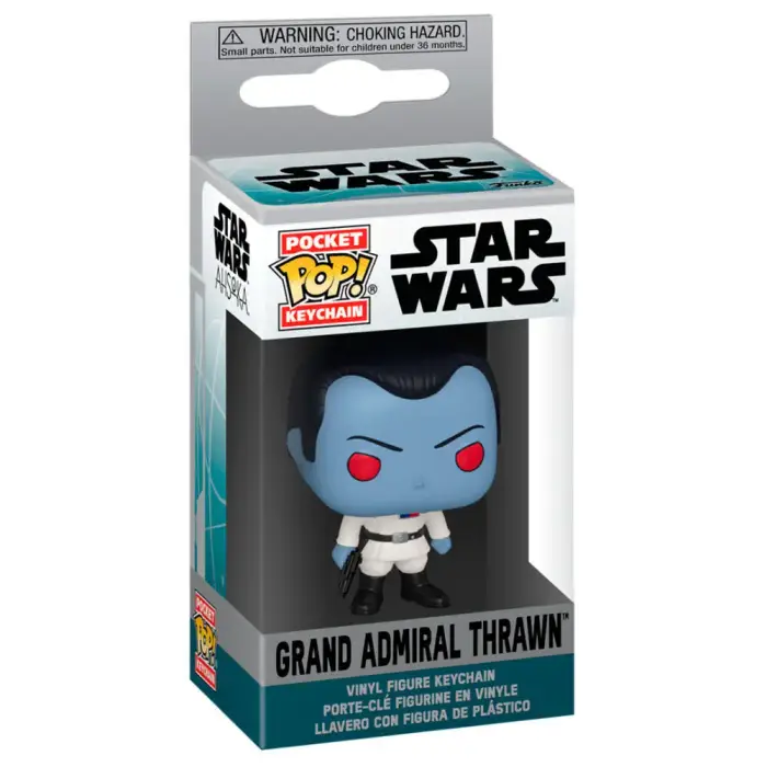 Funko Portachiavi Pocket Pop Star Wars Ahsoka 2 Grand Admiral Thrawn Bleu
