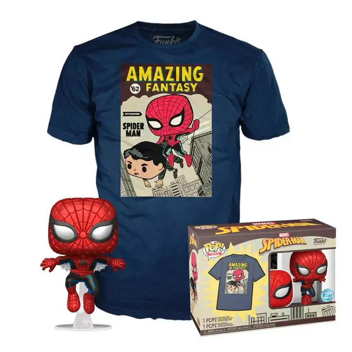 Funko Set di magliette e figurine Spiderman-Comic Cover Multicolore