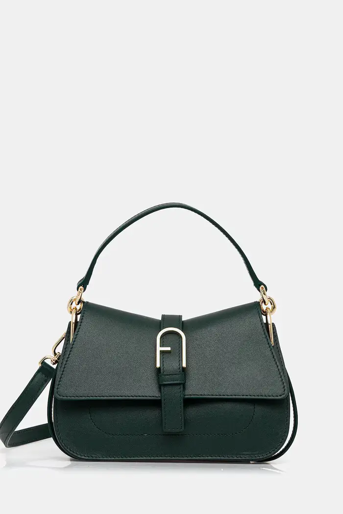 Furla borsa a mano in pelle Verde
