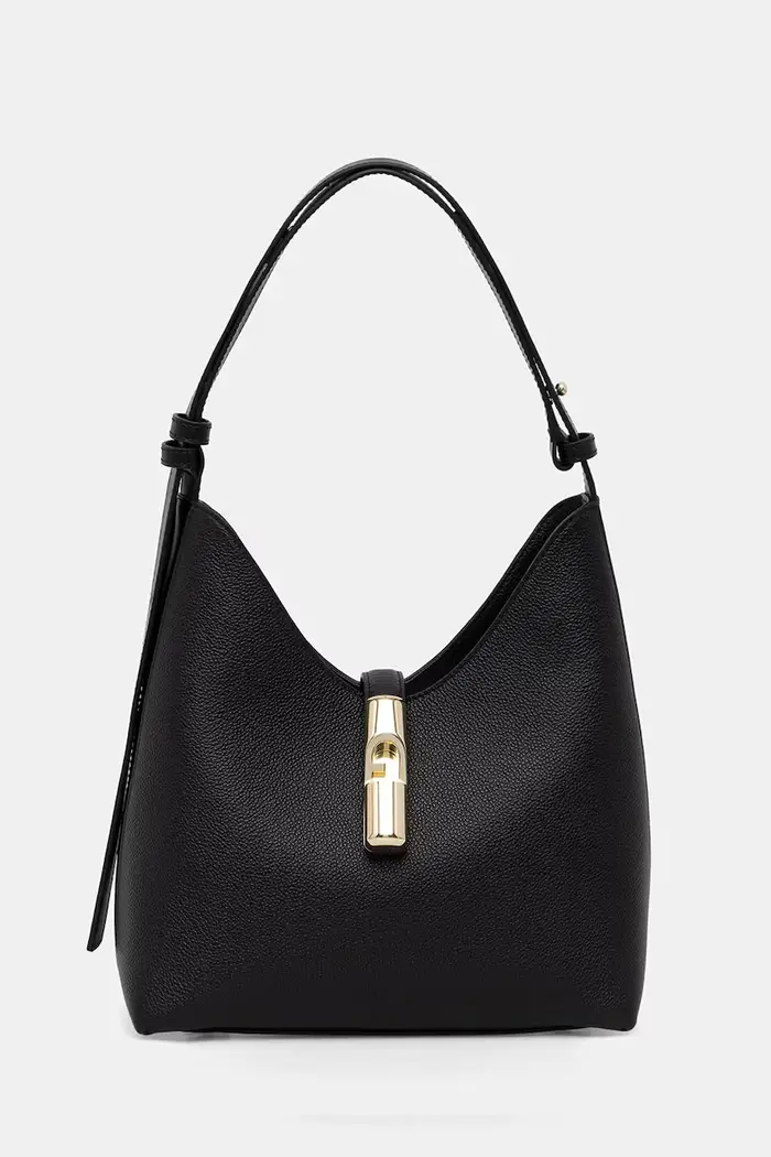 Furla borsa da donna in pelle Goccia S Hobo Nero
