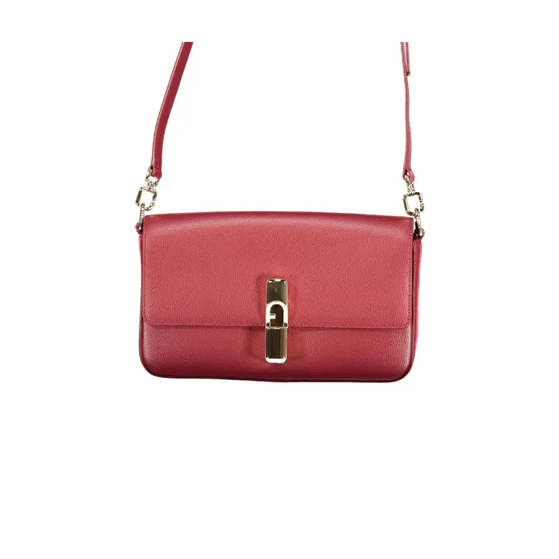 Furla Borsa Donna Rossa Tracolla Pelle Iride Logo Rosso