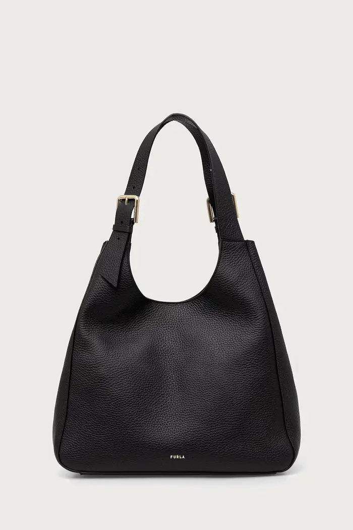 borsa tote da donna in pelle Dora L Tote Nero