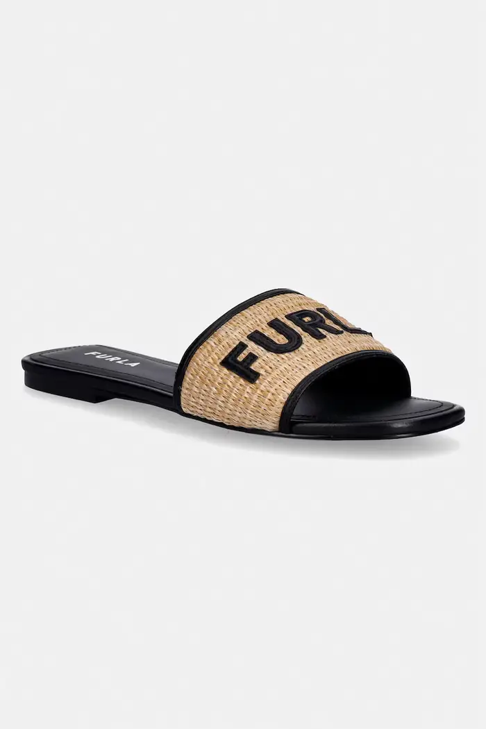 Furla ciabatte slide da donna Brezza Nero