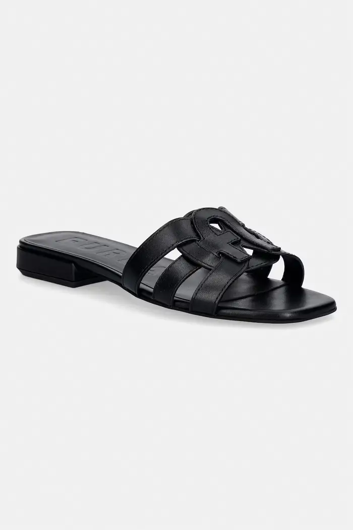 Furla ciabatte slide da donna in pelle Nero