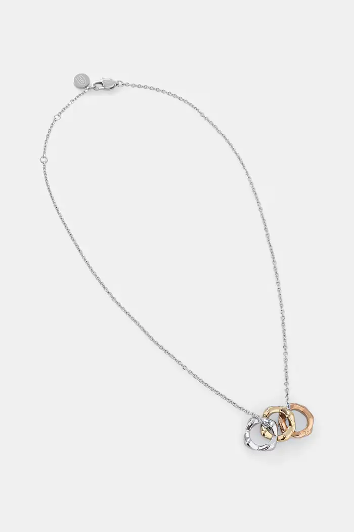collana con ciondolo da donna in metallo Argento
