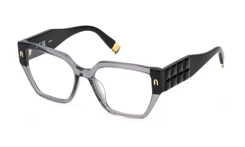 Furla Donna VFU775 09MB Montature da vista Acetato Grigio Squadrata