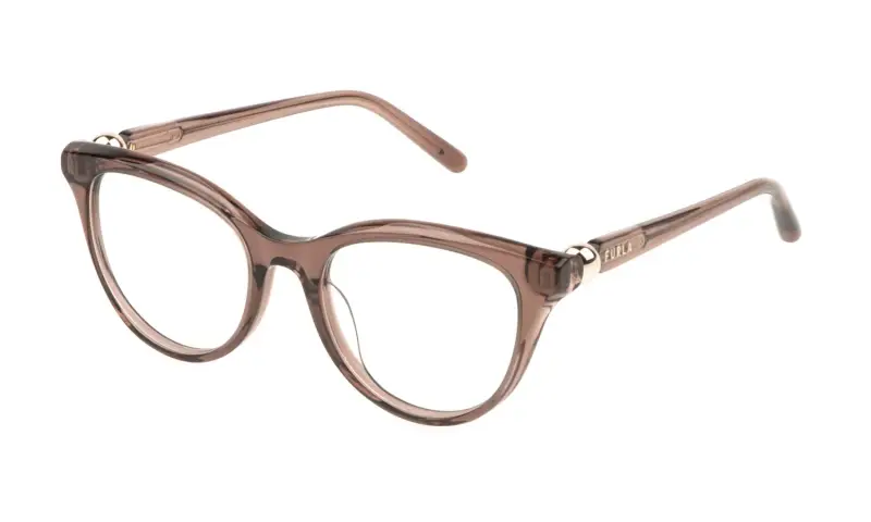 Donna VFU877 0G73 Montature da vista Acetato Marrone Farfalla