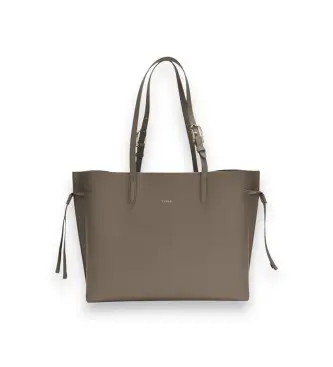 Furla per donna WB02001-BX4329 Borsa in pelle Ava grande grigia (OSFA), Casual, Grigio Oro