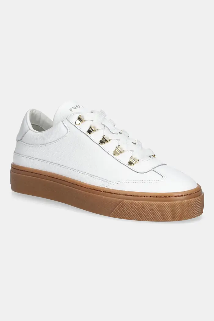 Furla sneakers in pelle Enjoy Lace-Up Sneaker Bianco