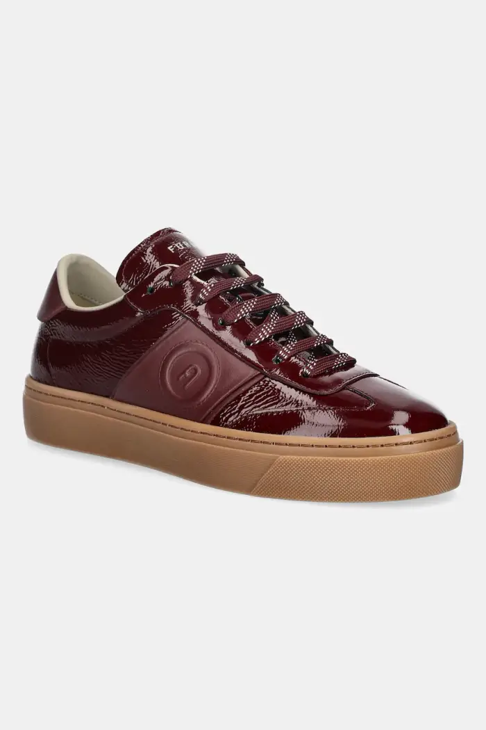 Furla sneakers in pelle Enjoy Lace-Up Sneaker Granata