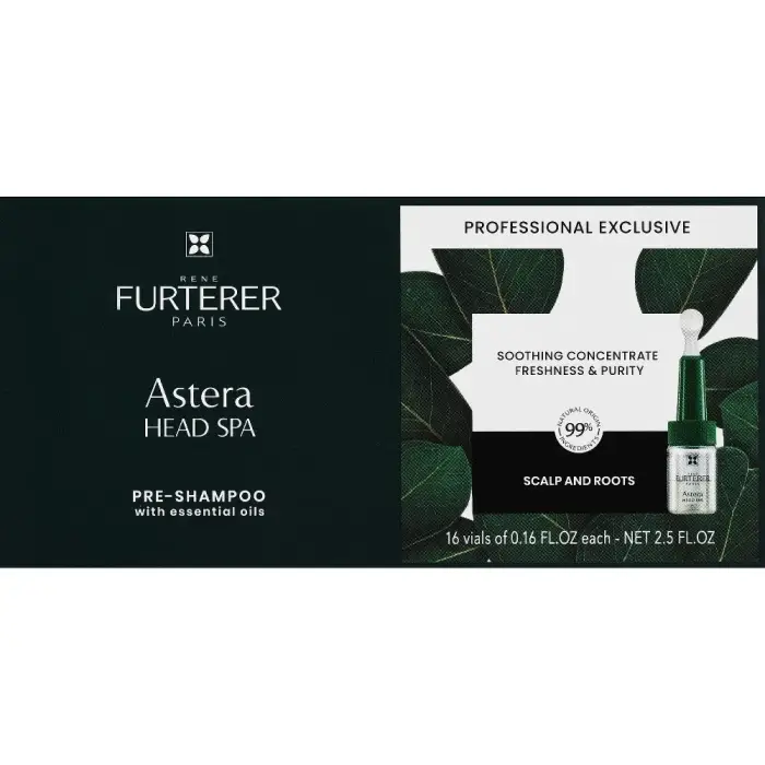 Furterer René Cura pre-shampoo per lenire il cuoio capelluto Astera Head Spa 16 x 5,5 ml