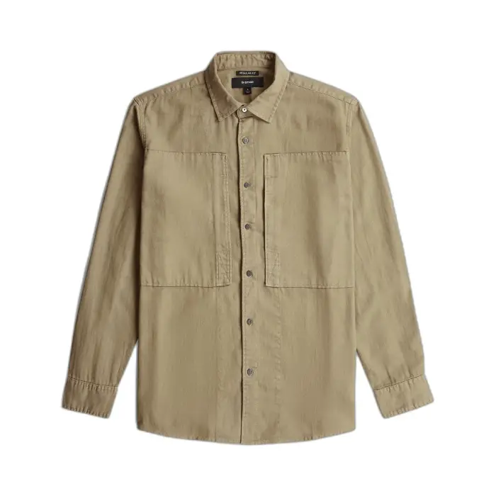 G-Star Camicia Classica con Tasca Panelled Beige