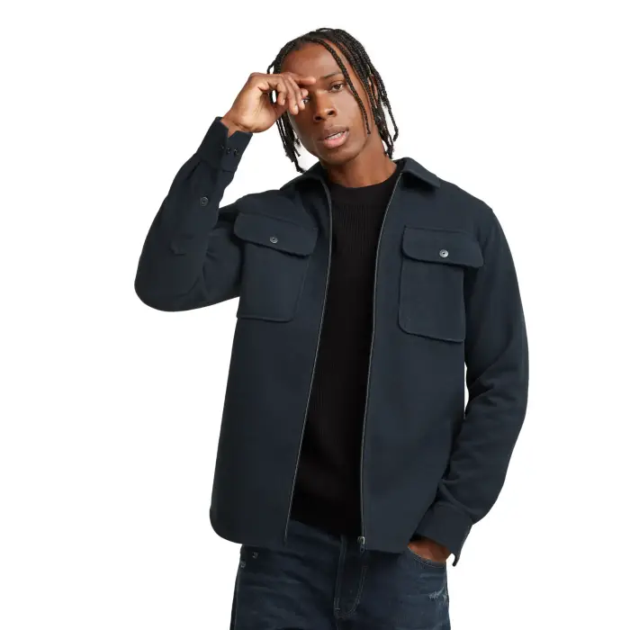G-Star Camicia con zip Gpo Bleu