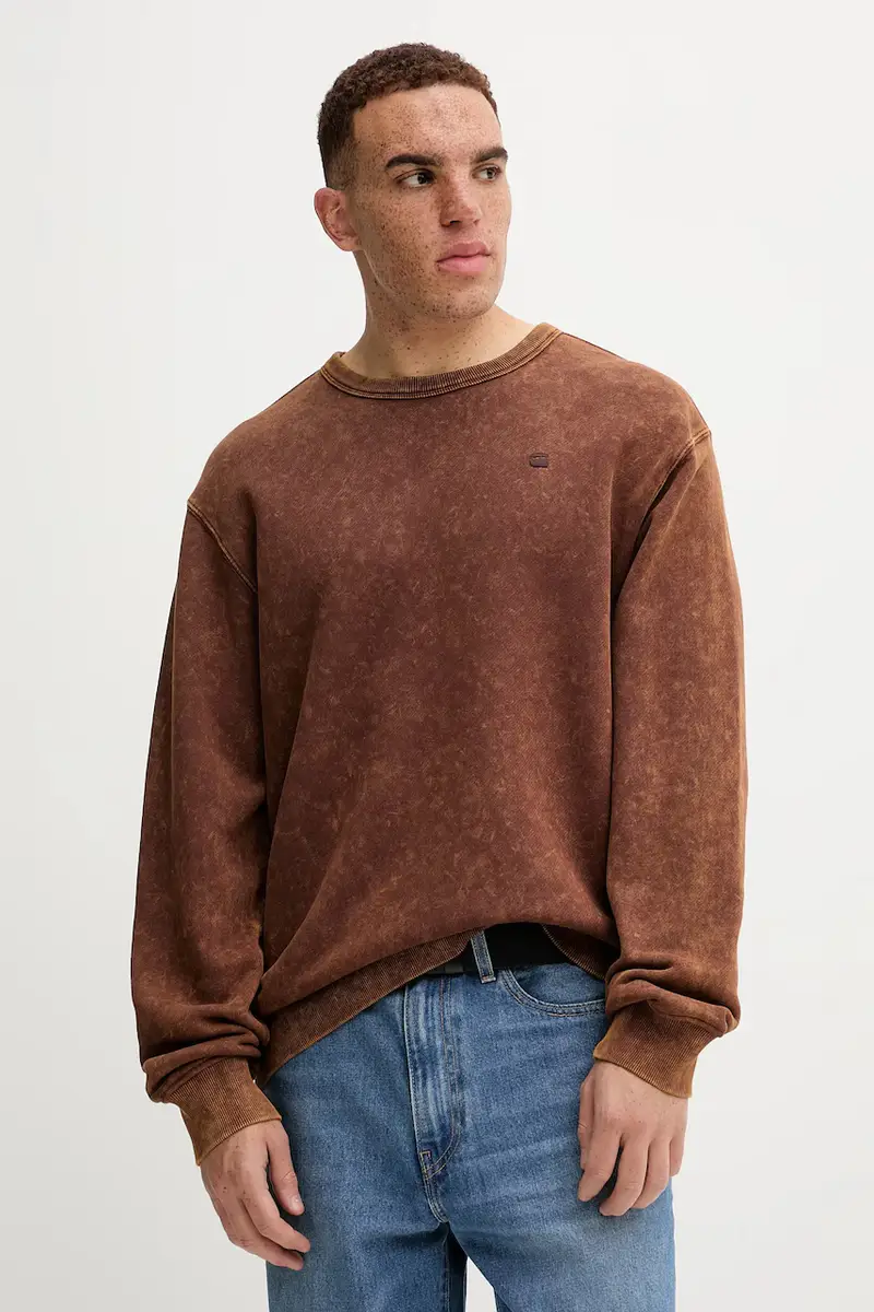 G-Star felpa 0 uomo colore marrone D27082.D575
