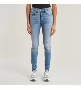 G-Star per donna D05175-D760-H071 Jeans 3301 Skinny blu (25/32), Casual, Denim, Cotone biologico, Sostenibile