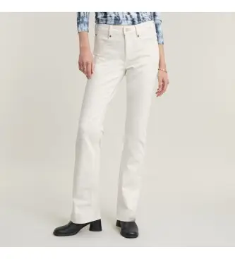 per donna D21437-D552-G377 Jeans bianchi Noxer Bootcut (29/32), Bianco, Casual, Cotone Pelle
