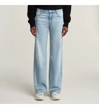 per donna D22889-D536-G339 Jeans larghi a vita bassa Judee blu (34/32), Casual, Denim, Sostenibile, Cotone Riciclato