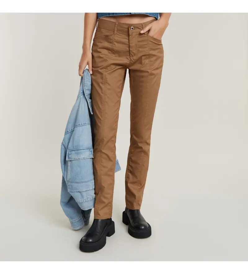 G-Star per donna D24597-D574-B444 Pantaloni sportivi marroni, Marrone, Casual, Lyocell