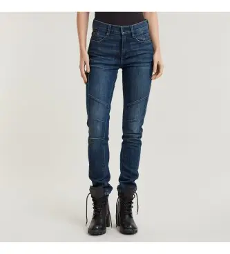 G-Star per donna D25285-D761-G799 Jeans blu dritti slim da motociclista Ace 2 0 (27/28), Casual, Cotone, Denim