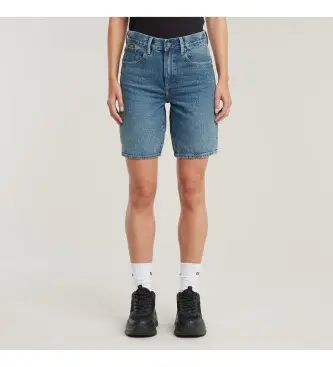 G-Star per donna D26268-D436-H145 Bermuda blu Viktoria, Casual, Denim, Cotone biologico, Sostenibile