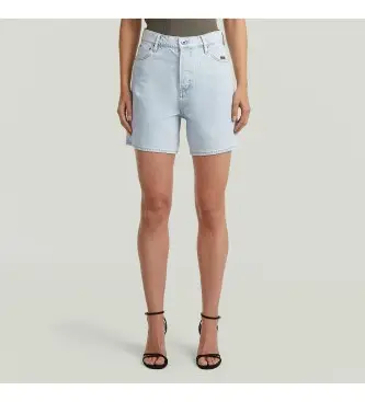 G-Star per donna D28386-E352-H948 Pantaloncini Jett High Clean Edge blu (34/32), Casual, Denim, Cotone biologico, Sostenibile