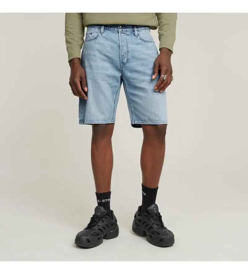 G-Star per uomo D24411-D536-G339 Pantaloncini Dakota Clean Edge blu, Casual, Denim, Cotone biologico, Sostenibile