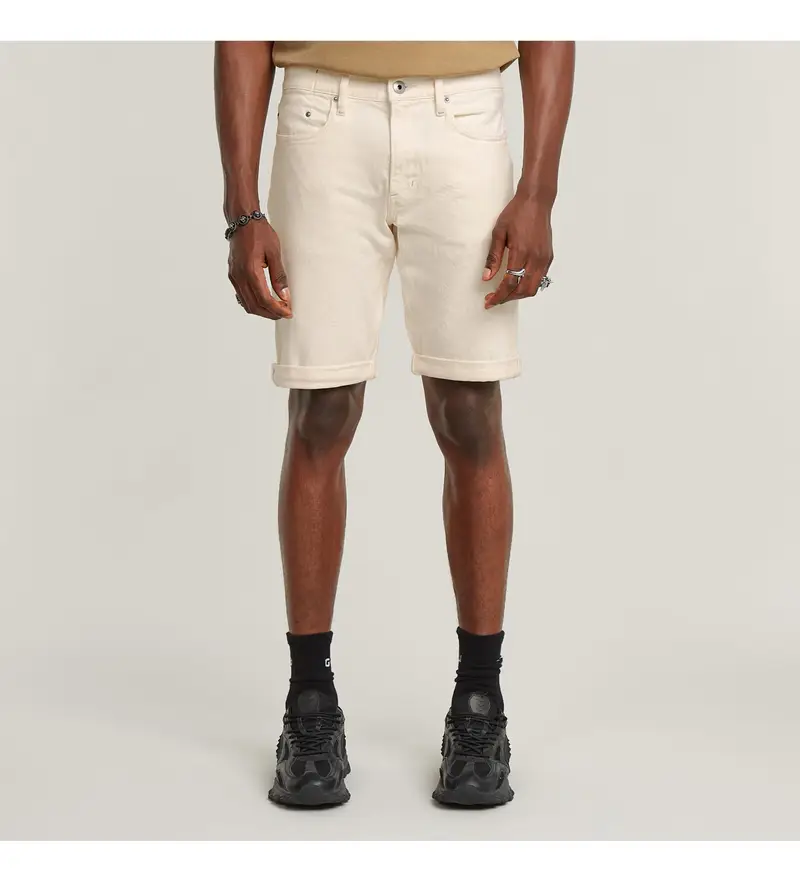 G-Star per uomo D24430-D552-H161 Pantaloncini Mosa bianco sporco, Beige, Casual, Cotone