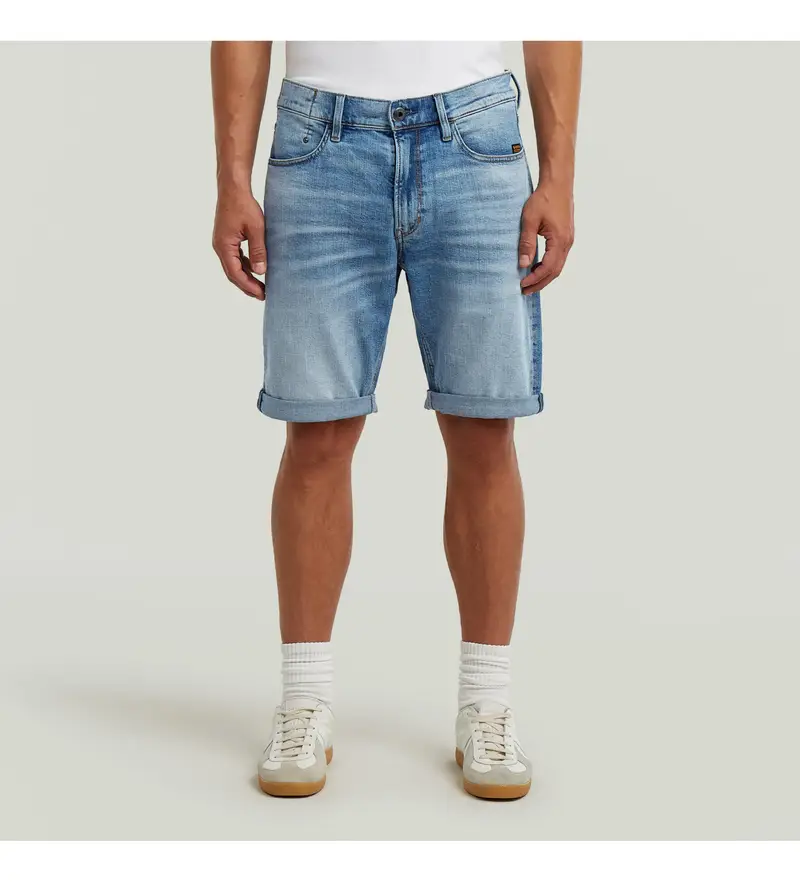 G-Star per uomo D24430-E205-8436 Pantaloncini blu Mosa, Casual, Cotone, Denim