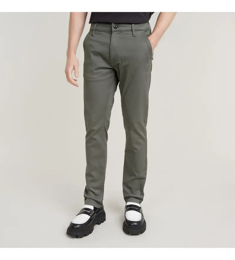 G-Star per uomo D25179-C105-1260 Pantaloni chino 3 0 skinny grigi (36/32), Casual, Grigio, Cotone