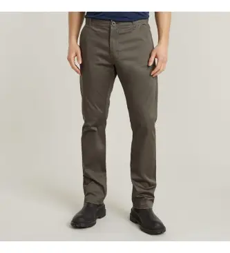 G-Star per uomo D25547-5126-1260 Pantaloni chino grigi Mosa Straight (38/36), Casual, Grigio, Cotone