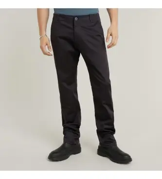 G-Star per uomo D25547-5126-6484 Pantaloni chino dritti Mosa neri (38/36), Nero, Casual, Cotone