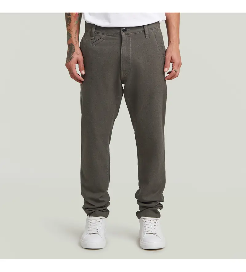 G-Star per uomo D26336-E069-C982 Pantaloni chino slim Bronson 3 0 marroni (28/30), Marrone, Casual, Cotone, Sostenibile
